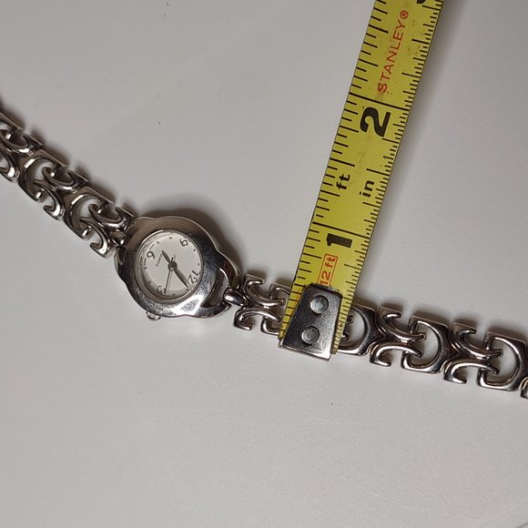 Silver Tone Metal With White Dial Analog Watch - Picture 16 of 16